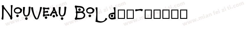Nouveau Bold字体字体转换